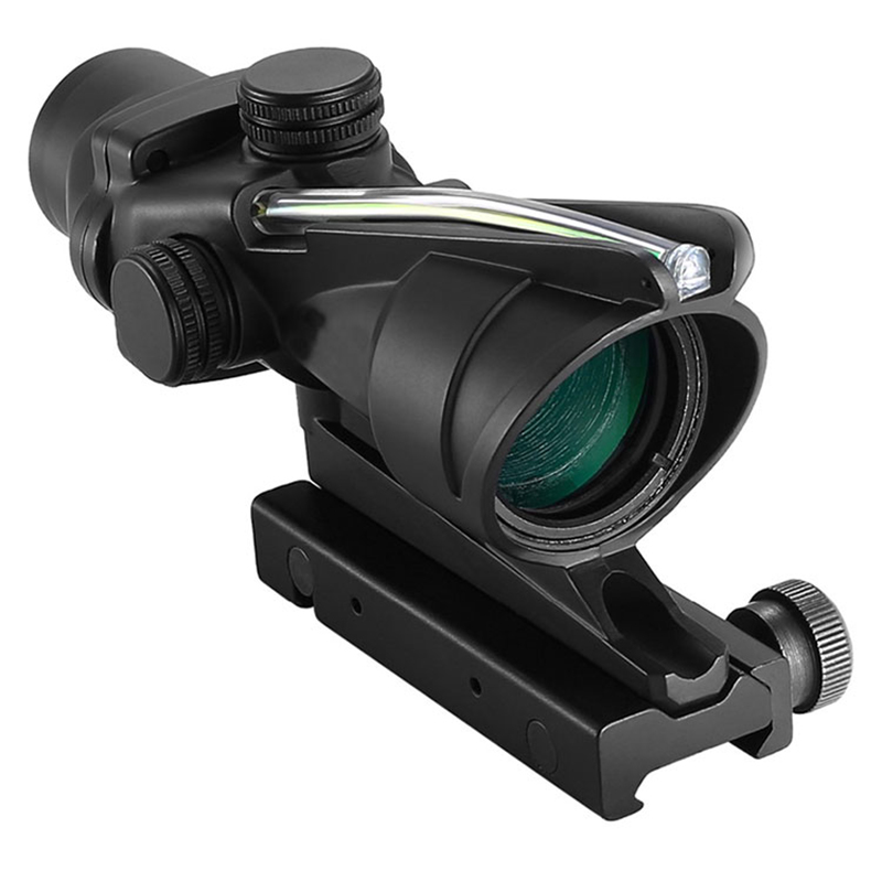 शिकार रायफल स्कोप ACOG 4X32 फायबर साइट ऑप्टिक्स ग्रीन इल्युमिनेटेड रेडटिकल एअरसॉफ्ट ACOG रायफलस्कोप 4x32 ACOG