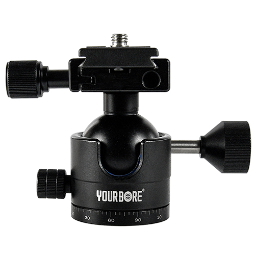 आर्का स्विस गाईड रेल स्क्रू होल्स, ट्रायपॉड बॉल हेड ब्रॅकेटसह डबल जबडा बंद गन फिक्स्चर शूटिंग ट्रायपॉड ब्रॅकेट