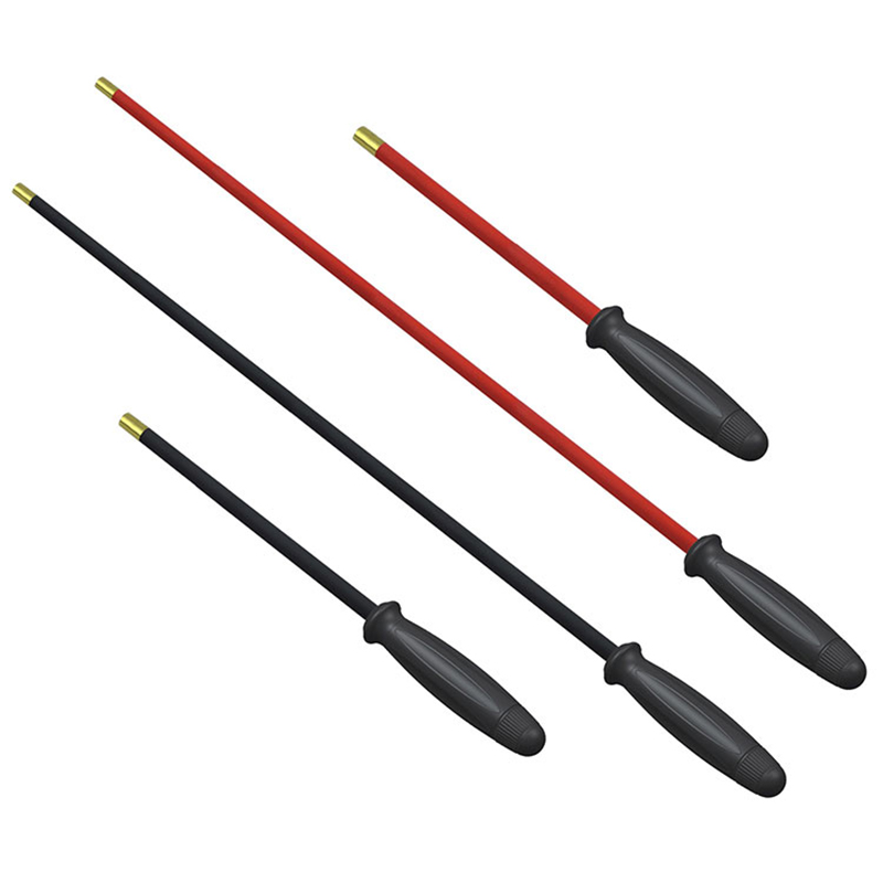 प्लॅस्टिक हँडल फास्ट रोटेटिंग पीव्हीसी स्टील गन क्लीनिंग रॉड