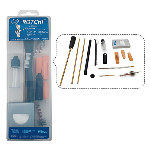 बोर गाइड आणि गन ऑइलसह रायफल किट