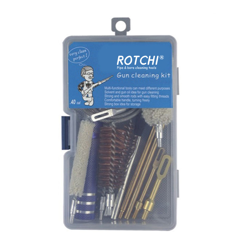 युनिव्हर्सल गन क्लीनिंग किट प्लास्टिक बॉक्स पॅक